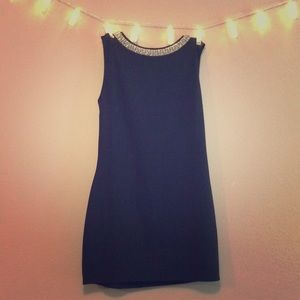 Classy Black A-Line Size L Forever 21 Dress